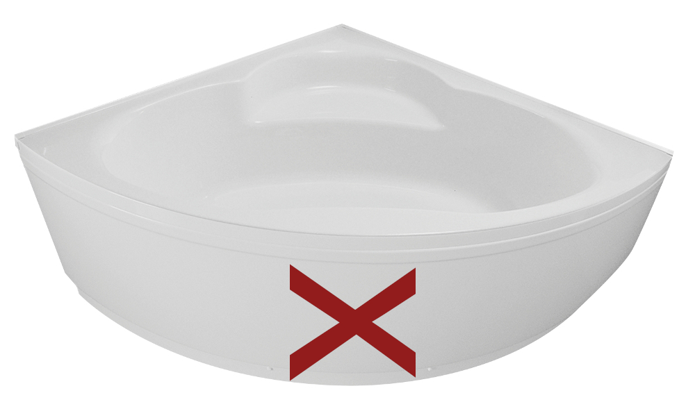 Badewanne Apollo: ohne Schürze