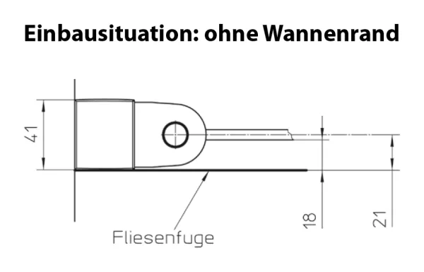 Pendeltüren 90 cm mit Seitenwand 80 cm, Glas: 6 mm