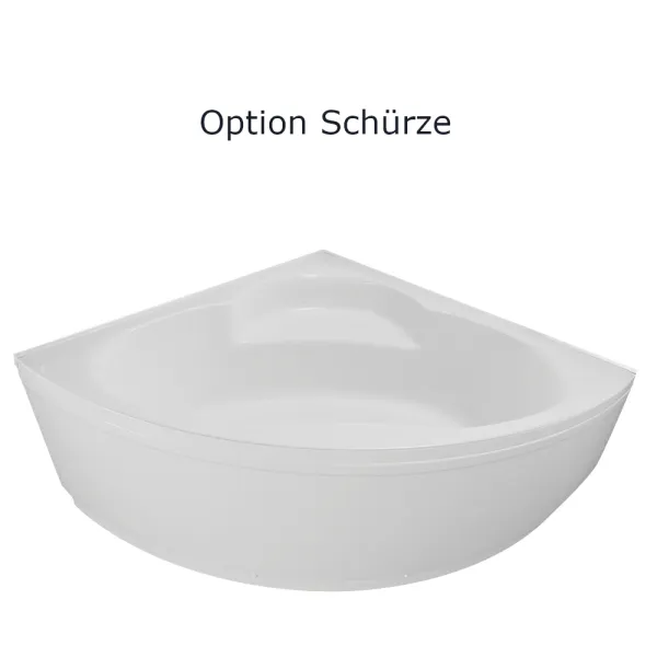 Schürze der Badewanne 120x120 und 130x130 cm APOLLO Eckbadewanne