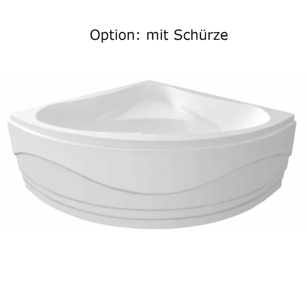 Schürze der Badewanne 140x140 und 150x150 cm HODUJA - extra tief 48 cm - Eckbadewanne