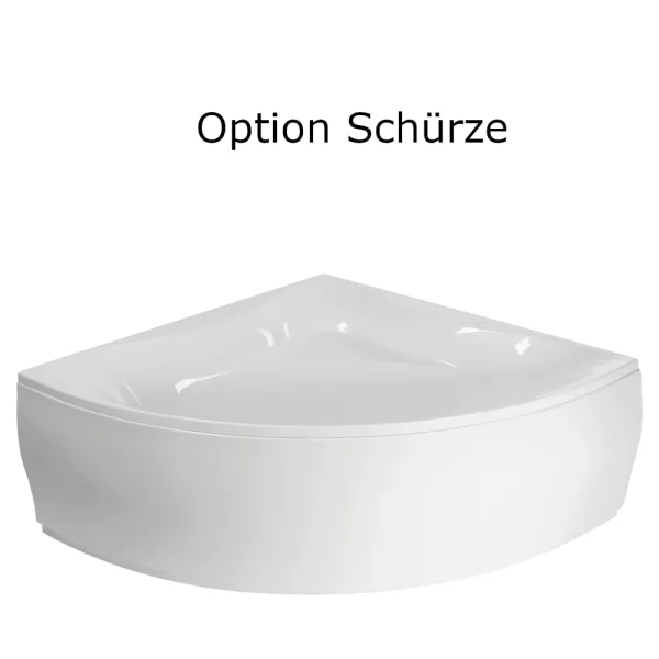 Schürze der Badewanne 150x150 cm GLAMOUR Eckbadewanne