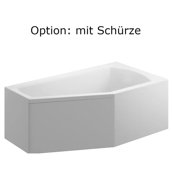 Schürze der Badewanne 140x90 cm, 150x90 cm und 160x90 cm SELENA