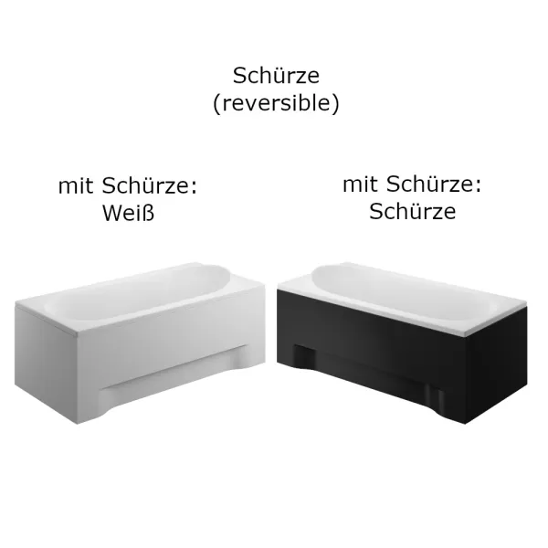 Option Schürze der Badewanne 160x75 / 170x75 / 190x80 cm MEDIUM