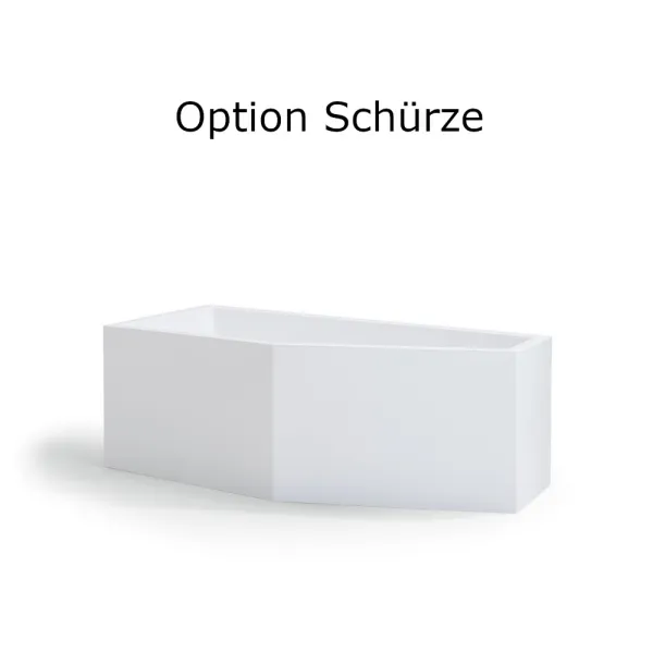 Schürze der Badewanne 160x90, 170x75 und 180x80 cm LUPOR Raumsparwanne