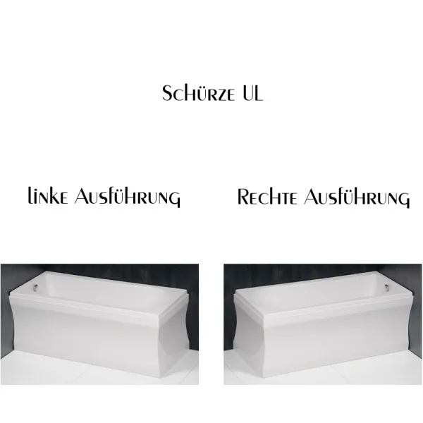 Schürze der Badewanne 165x75 cm HOASTRA B