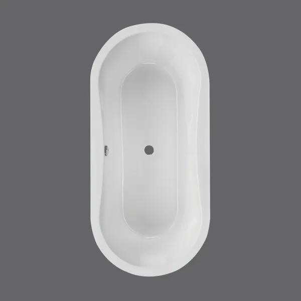 Badewanne 170x75, 180x80 und 190x90 cm GOMERA - extra tief mit 48 cm - Ovalbadewanne