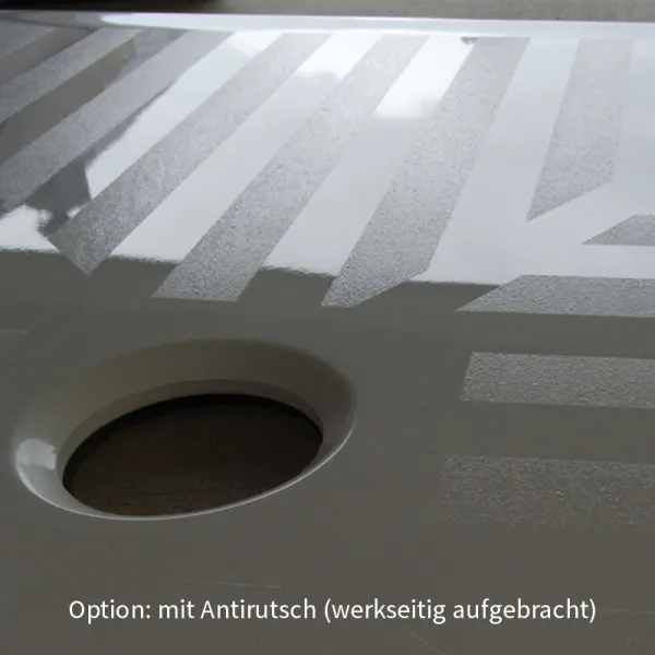 Antirutsch: Badewanne 180x85 cm HOIO - Ovalbadewanne aus Acryl