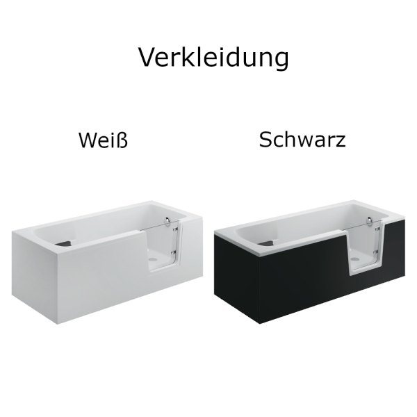 Verkleidung der Badewanne mit Tür 160x75 cm POVI