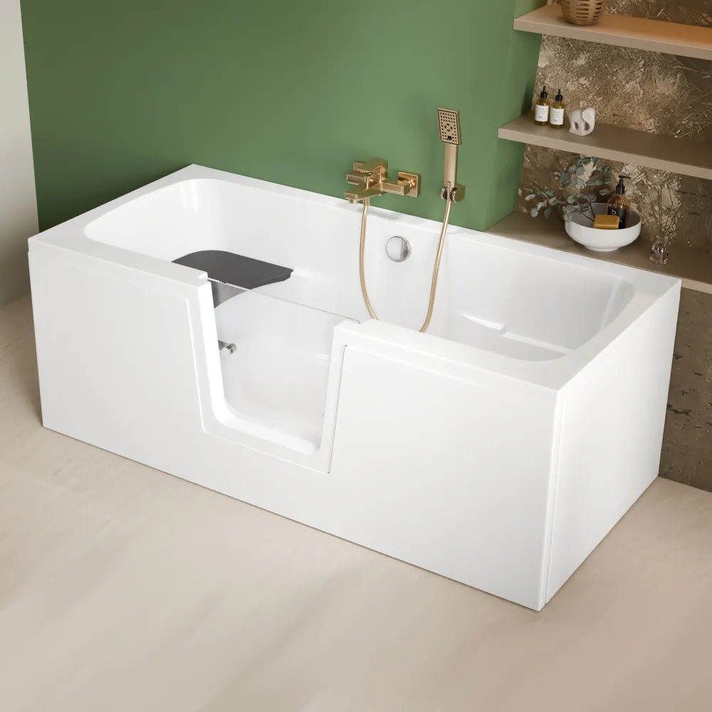 Badewanne mit Tür 160x75 cm POVI