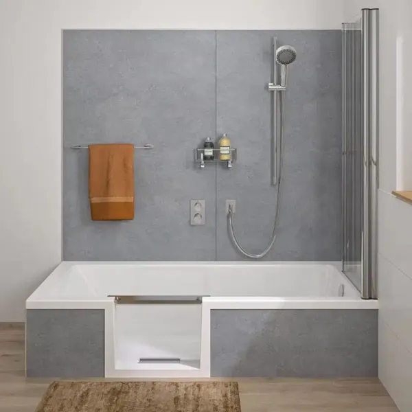 Badewanne mit Tür von 160x70 bis 180x80 cm LIVORNO