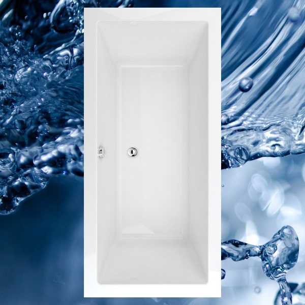 Badewanne 160x90 und 170x90 cm LAGOS inkl extra tief 50 cm Füßen 