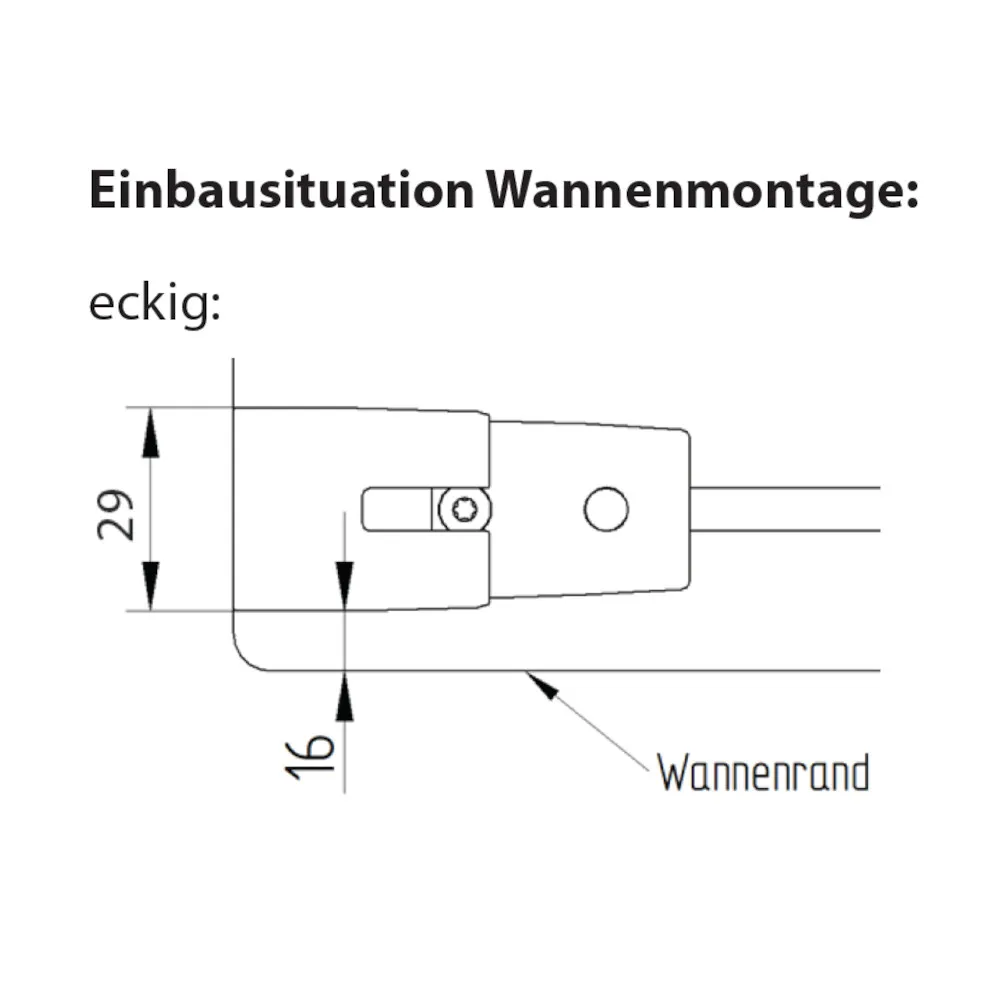 Montage vom Badewannenaufsatz mit Drehfalttür 3-teilig bis zu 120 cm lang und 160 cm hoch