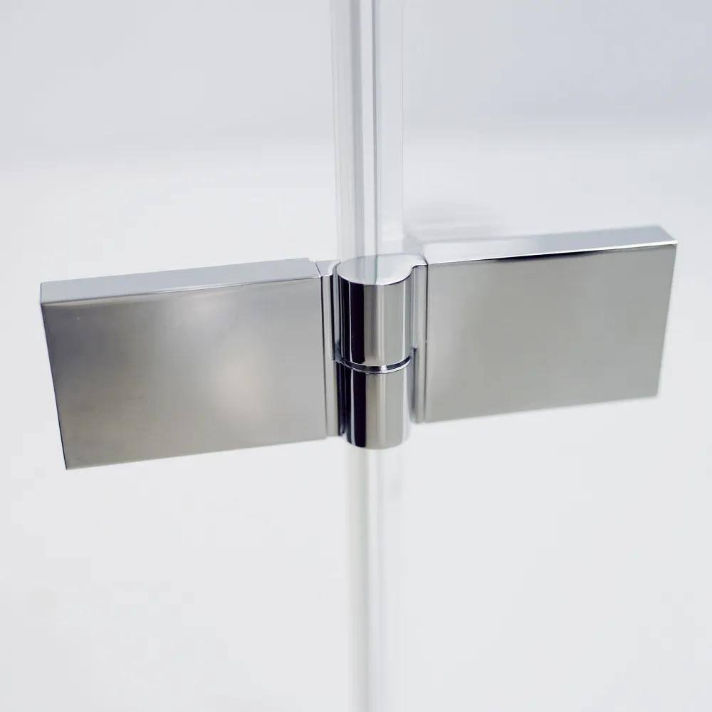 Scharniere außen vom Badewannenaufsatz mit Drehfalttür bis zu 120 cm lang und 160 cm hoch