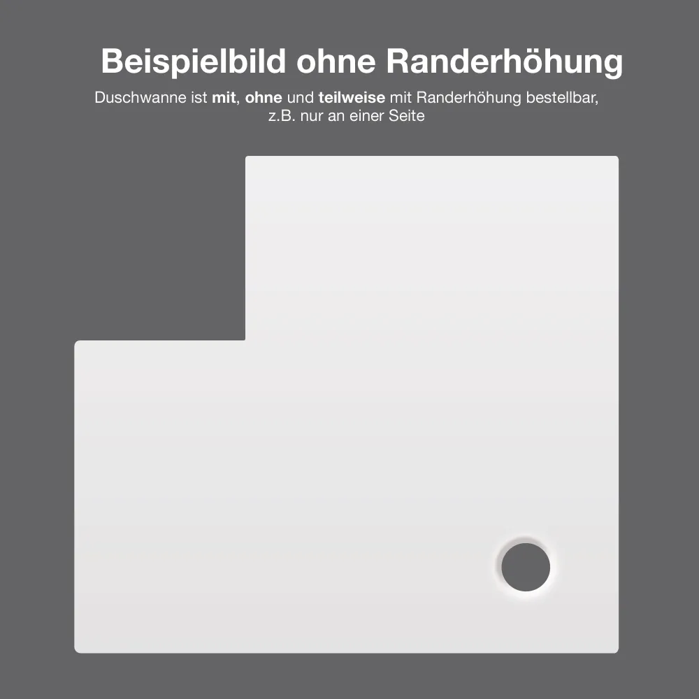 Duschwanne ohne Rand