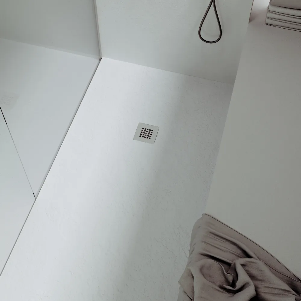 Foto der Duschwanne SLATESTONE aus Mineralguss randlos für den bodengleichen Einbau