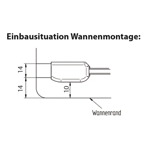 Wannenrandmontage von Eckeinstieg mit 2 Pendeltüren Fünfeckdusche, 6 mm