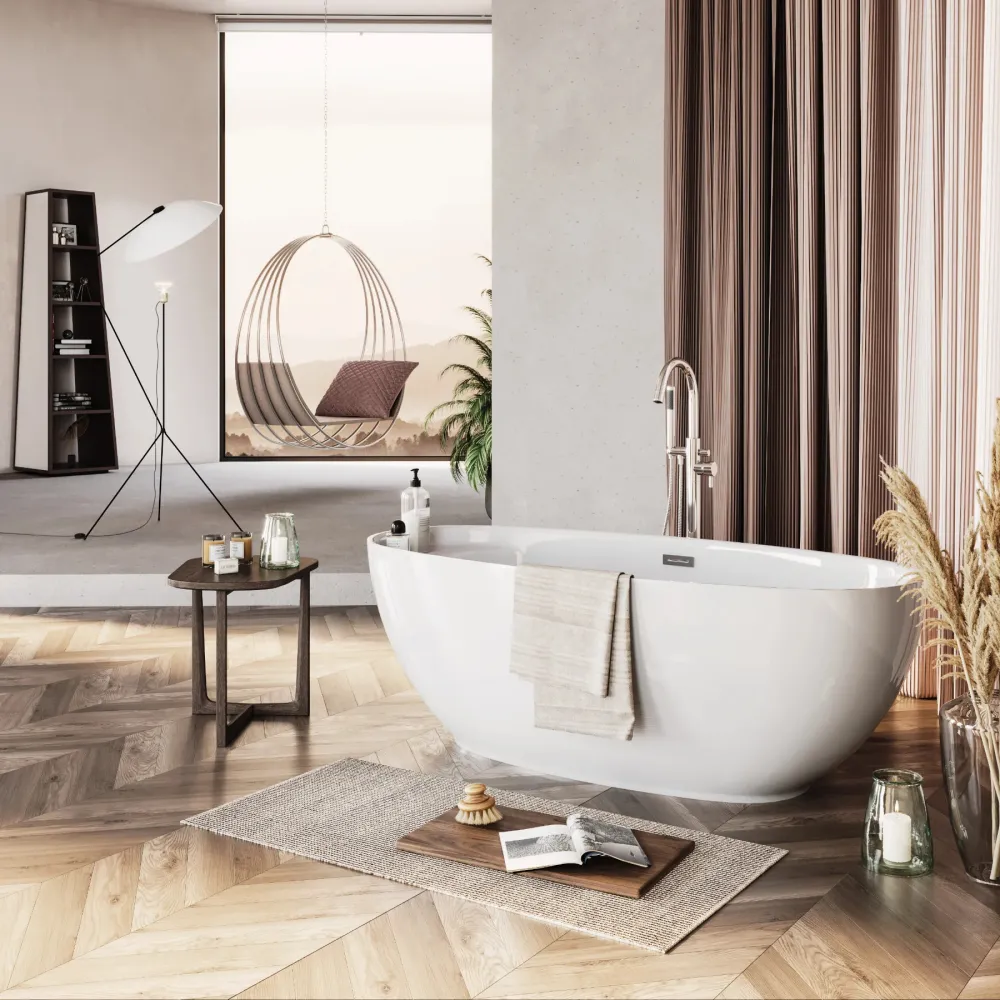 Freistehende Badewanne 160x75 KIVI