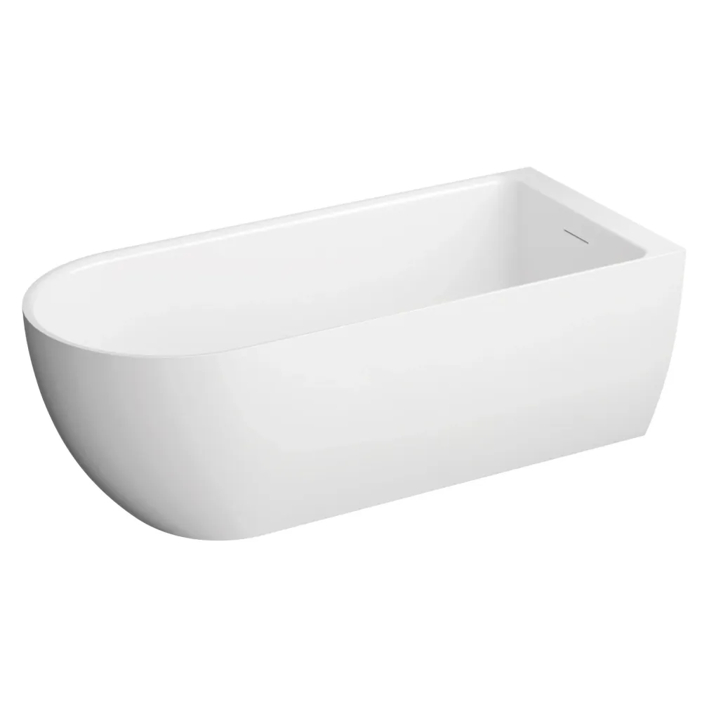 Seitenansicht der freistehende Badewanne 170x75 MURENA