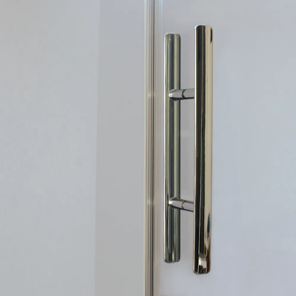 Griff der Pendeltüren für Nische mit ESG-Glas: 8 mm, alu chromeffekt
