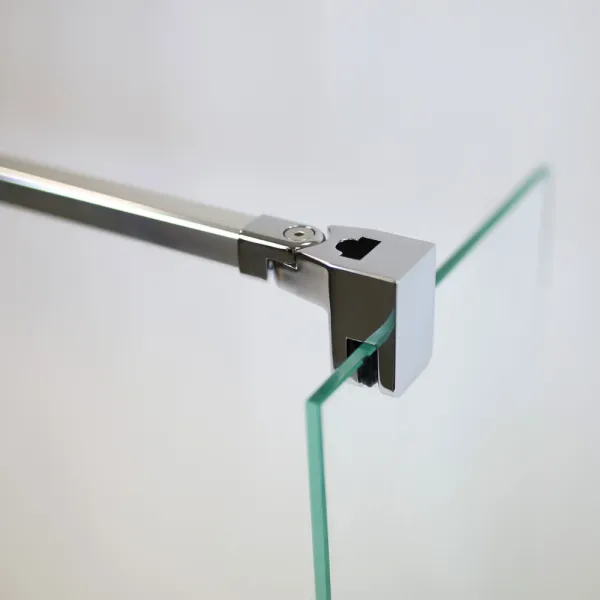 Stabilisator der Pendeltüren mit 2 festen Seitenwänden in 6 mm ESG