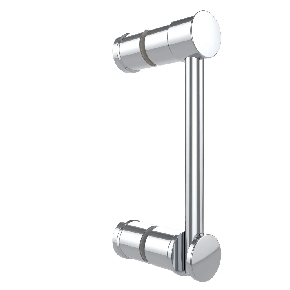 Griff der Pflegedusche mit Drehtür horizontal geteilt für Nische mit 6 mm ESG