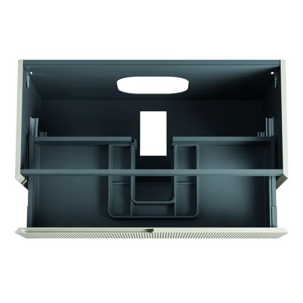 Schublade der der Möbelfront Synergy: Hängeschrank mit Schublade von 60 cm bis 100 cm + Keramik Waschtisch
