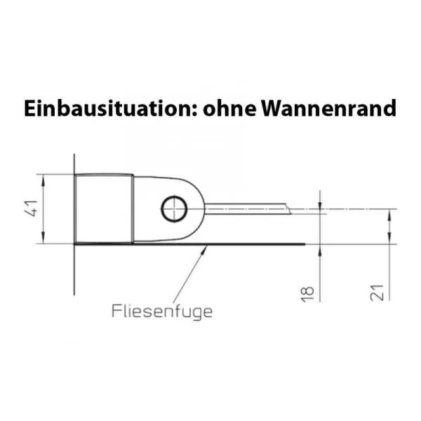 U-Kabine mit Festteilen und Drehfalttüren, 4-teilig, bis zu 1100 mm / 110 cm, Glas: 6 mm