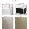Verkleidung der Badewanne 160x75, 170x75 und 180x80 cm KISTYLE mit Tür