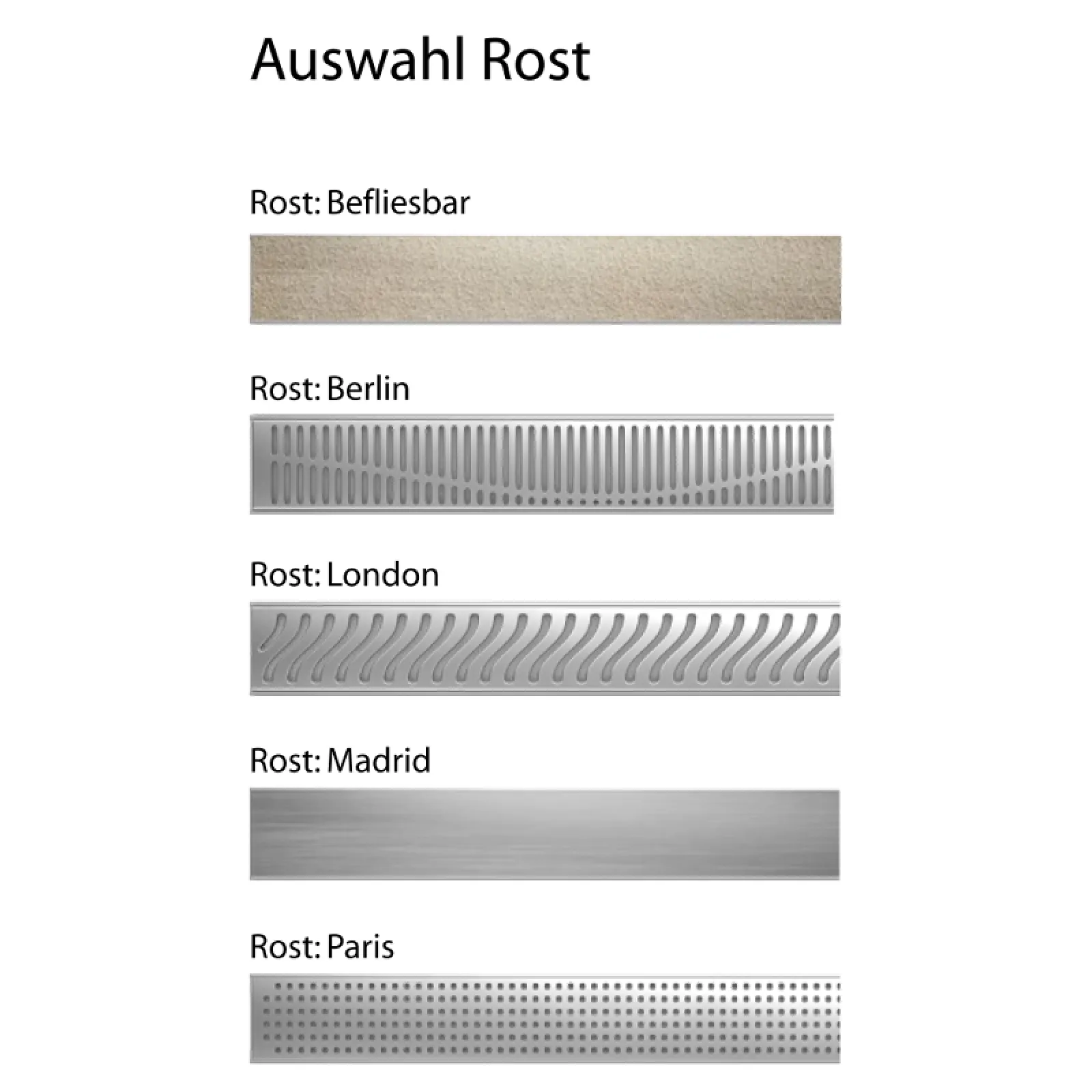 Duschelement 80x130 Cm Bodeneben – Mit Edelstahlrinne, Gefälle, Nur 75 Mm Einbautiefe, Kopfseitiger Anschluss