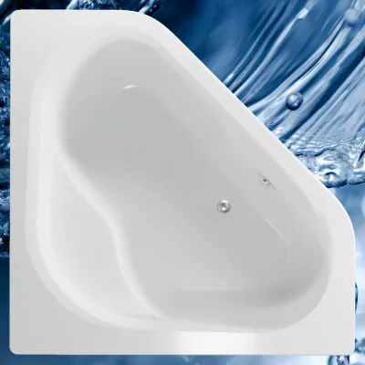 Badewanne 1350x1350 mm  / 135x135 cm  CAPRI - Acryl Eckbadewanne