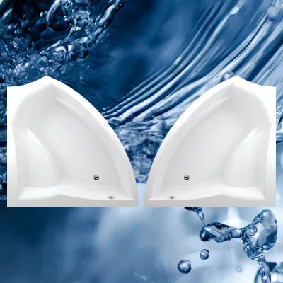 Badewanne 1500x1500 mm  / 150x150 cm  AURIGA - Acryl Eckbadewanne