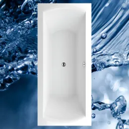 Badewanne 170x75 cm / 180x80 cm FENIX - Acryl Rechteckbadewanne