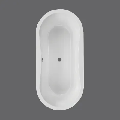 Badewanne 170x75, 180x80 und 190x90 cm GOMERA - extra tief mit 48 cm - Ovalbadewanne