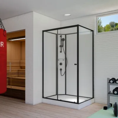 Komplettdusche 120x80 cm und 120x90 cm mit Fronteinstieg